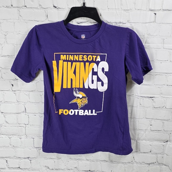 Kids Minnesota Viking T-shirt Size Small 8 B-B - Picture 1 of 3